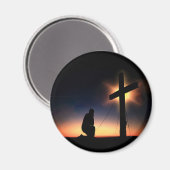 Jesus Christ Crucifixes Cross Magnet (Vorderseite/Rückseite)