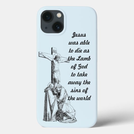Jesus Christ Crucifixion cross Bible Quotes Case-Mate iPhone Hülle (Rückseite)