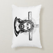 Jesus Christ Dekokissen (Vorderseite(Vertikal))