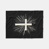 Jesus Christ Design For Christians Men Women Chris Fleecedecke (Vorderseite (Horizontal))
