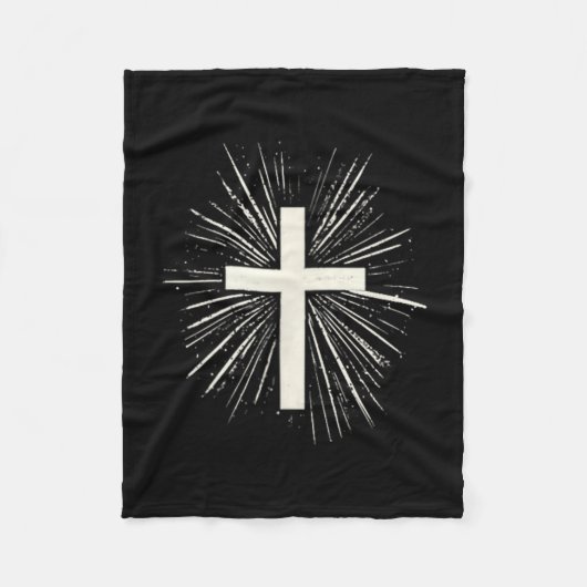 Jesus Christ Design For Christians Men Women Chris Fleecedecke (Vorderseite)