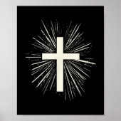 Jesus Christ Design For Christians Men Women Chris Poster (Vorne)