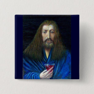 JESUS CHRIST, DIE CHALITÄT IN EMMAUS BUTTON