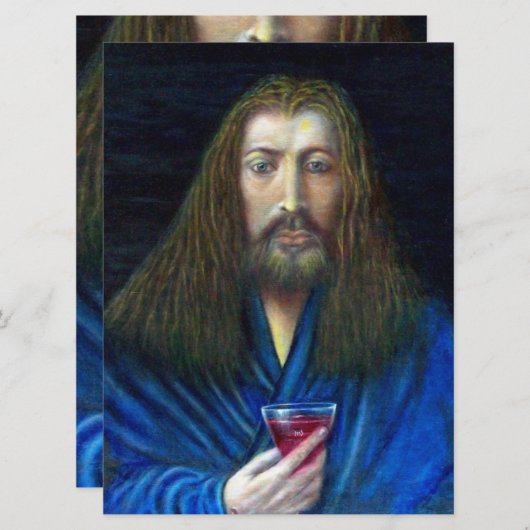 JESUS CHRIST, DIE CHALITÄT IN EMMAUS EINLADUNG (Vorne/Hinten)