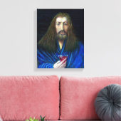 JESUS CHRIST, DIE CHALITÄT IN EMMAUS LEINWANDDRUCK (Insitu (Wohnzimmer))