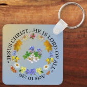 JESUS CHRIST ER IST HERR AN ALLEN Schlüsselketten Schlüsselanhänger (Rückseite)