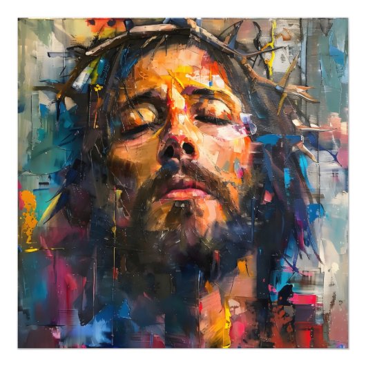 Jesus Christ Expressionismus Fotodruck (Vorne)