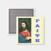 Jesus Christ Faith Magnet (Vorderseite/Rückseite)