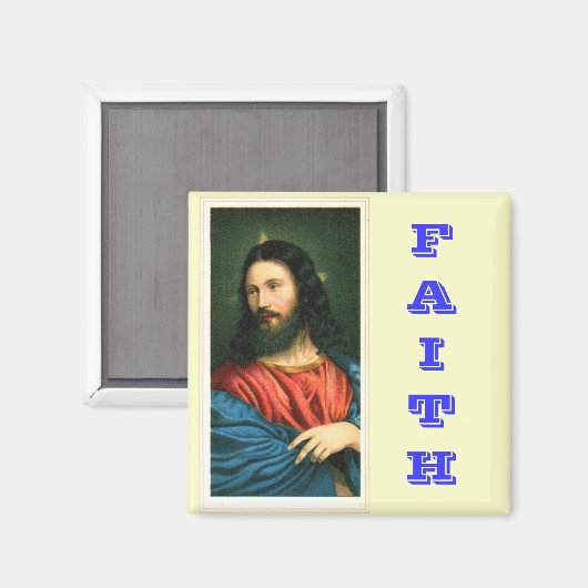 Jesus Christ Faith Magnet (Vorderseite/Rückseite)