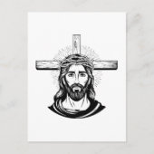Jesus Christ Feiertagspostkarte (Vorderseite)