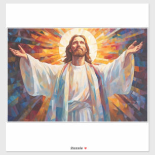 Jesus Christ Festkleber für Glaskunst Aufkleber