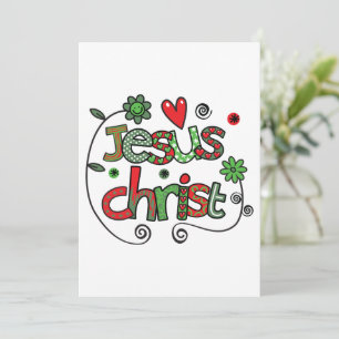 Jesus-Christ-Festliche-Christliche-Typografie Einladung