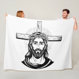 Jesus Christ Fleecedecke