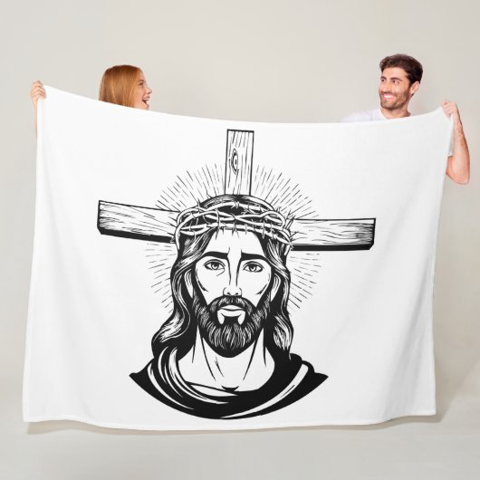Jesus Christ Fleecedecke (Beispiel)