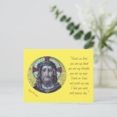 Jesus Christ & Gebet "Guide Me Lord" / Postkarte (Stehend Vorderseite)