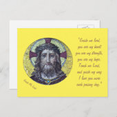 Jesus Christ & Gebet "Guide Me Lord" / Postkarte (Vorne/Hinten)