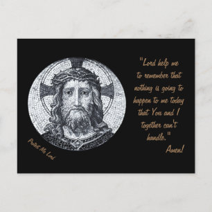 Jesus Christ & Gebet "Protect Me Lord" / Postkarte