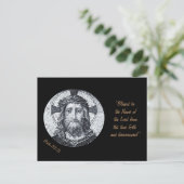 Jesus Christ & Gebet "Psalm 113:2 Segen" Postkarte (Stehend Vorderseite)