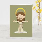 Jesus Christ Grußkarte Karte (Gelbe Blume)