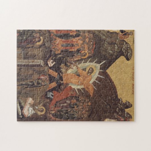 Jesus Christ Harrowing von Hell Orthodox Icon Puzzle (Horizontal)