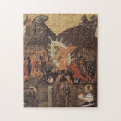Jesus Christ Harrowing von Hell Orthodox Icon Puzzle (Vertikal)