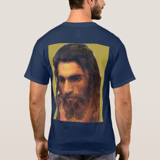 Jesus Christ head study before 1872 Ivan Kramskoi T-Shirt (Rückseite)
