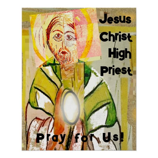 Jesus Christ Hohepriester Glossy Poster (Vorderseite)