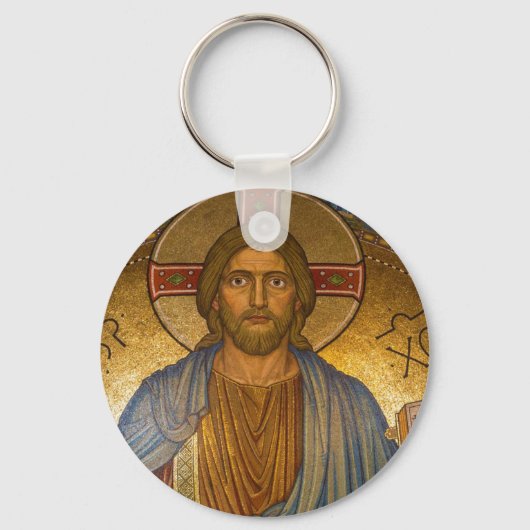 Jesus Christ IC XC Button Schlüsselanhänger (Vorderseite)