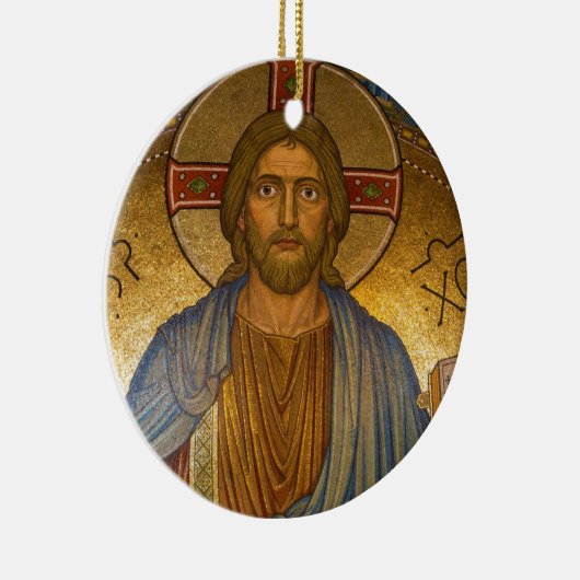 Jesus Christ IC XC Ornament Round (Rechts)