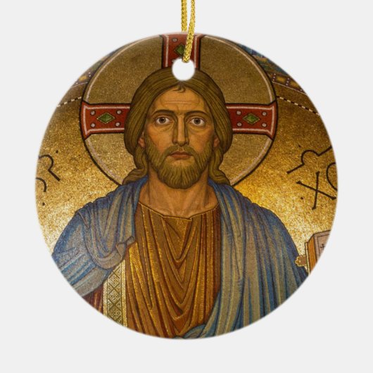 Jesus Christ IC XC Ornament Round (Vorne)
