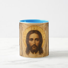 Jesus Christ Icon of the Holly Napkin Tasse