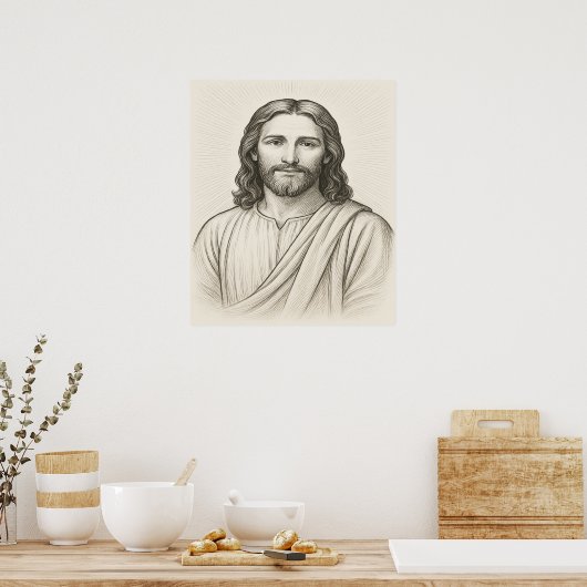 Jesus Christ Illustration™ LDS Art Poster (Küche)