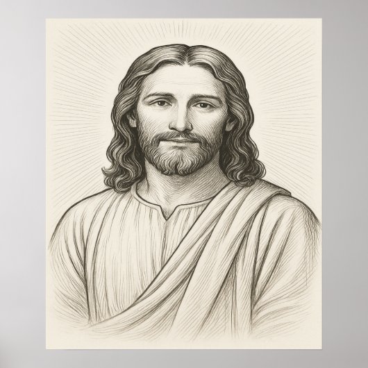 Jesus Christ Illustration™ LDS Art Poster (Vorne)