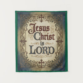 'Jesus Christ is LORD' Christian Inspired Tapestry Wandteppich