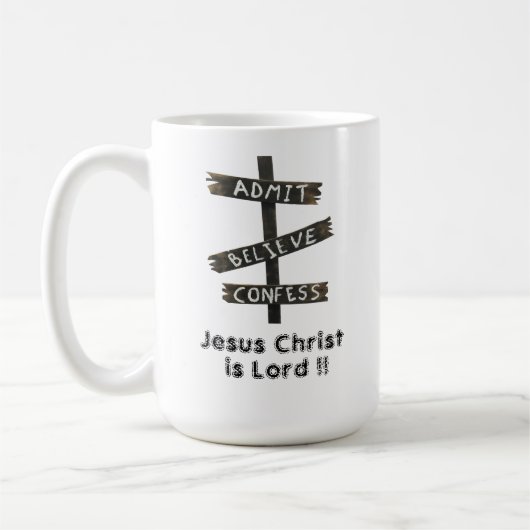 Jesus Christ is Lord Kaffeetasse (Links)