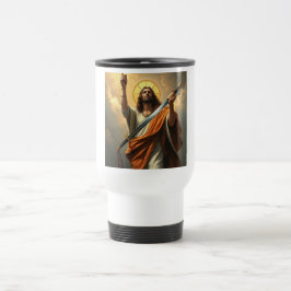Jesus Christ ist King Steel Travel Mug Reisebecher