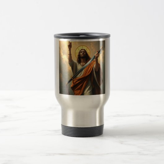Jesus Christ ist King Steel Travel Mug Reisebecher (Mittel)