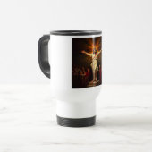 Jesus Christ ist Risen Travel Mug Reisebecher (Vorderseite Links)