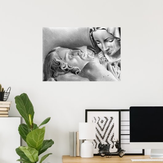 Jesus Christ Jungfrau Mary Poster (Heimbüro)