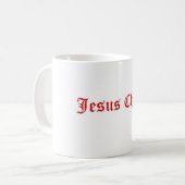 JESUS CHRIST KAFFEETASSE (Vorderseite Links)
