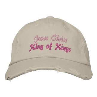 Jesus Christ King of Kings Ladys Cap Bestickte Kappe