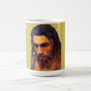 Jesus-Christ-Kopfstudie vor 1872 von I. Kramskoi Kaffeetasse