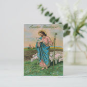 Jesus Christ Lamb Shepherd Postkarte (Stehend Vorderseite)