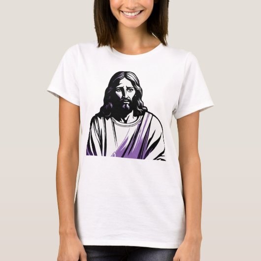 Jesus Christ Lavender Passover Ostern Weihnachten T-Shirt (Vorderseite)