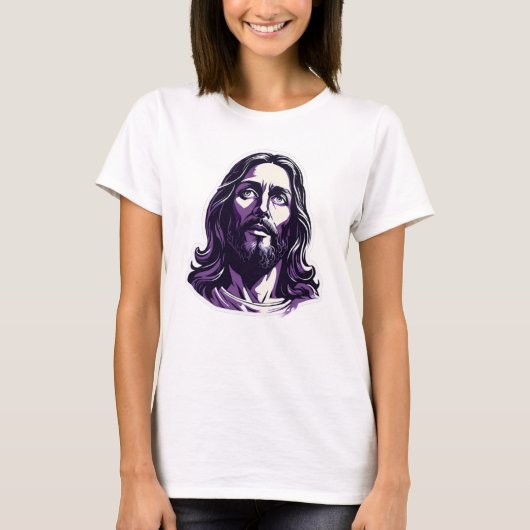 Jesus Christ Lavender Passover Ostern Weihnachten T-Shirt (Vorderseite)