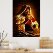 Jesus Christ Letztes Abendposter Poster (Küche)