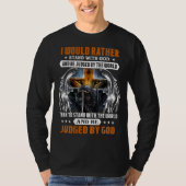 Jesus Christ Lion Cross Ritter Zitat Sprichwort fü T-Shirt (Vorderseite)