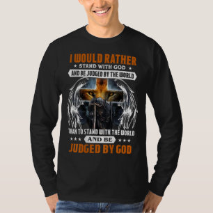 Jesus Christ Lion Cross Ritter Zitat Sprichwort fü T-Shirt