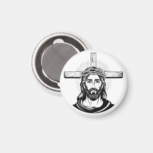 Jesus Christ Magnet (Vorderseite/Rückseite)
