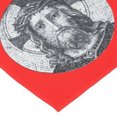 Jesus Christ & Mitgefühl Art Vintager Tischläufer (Ecke)